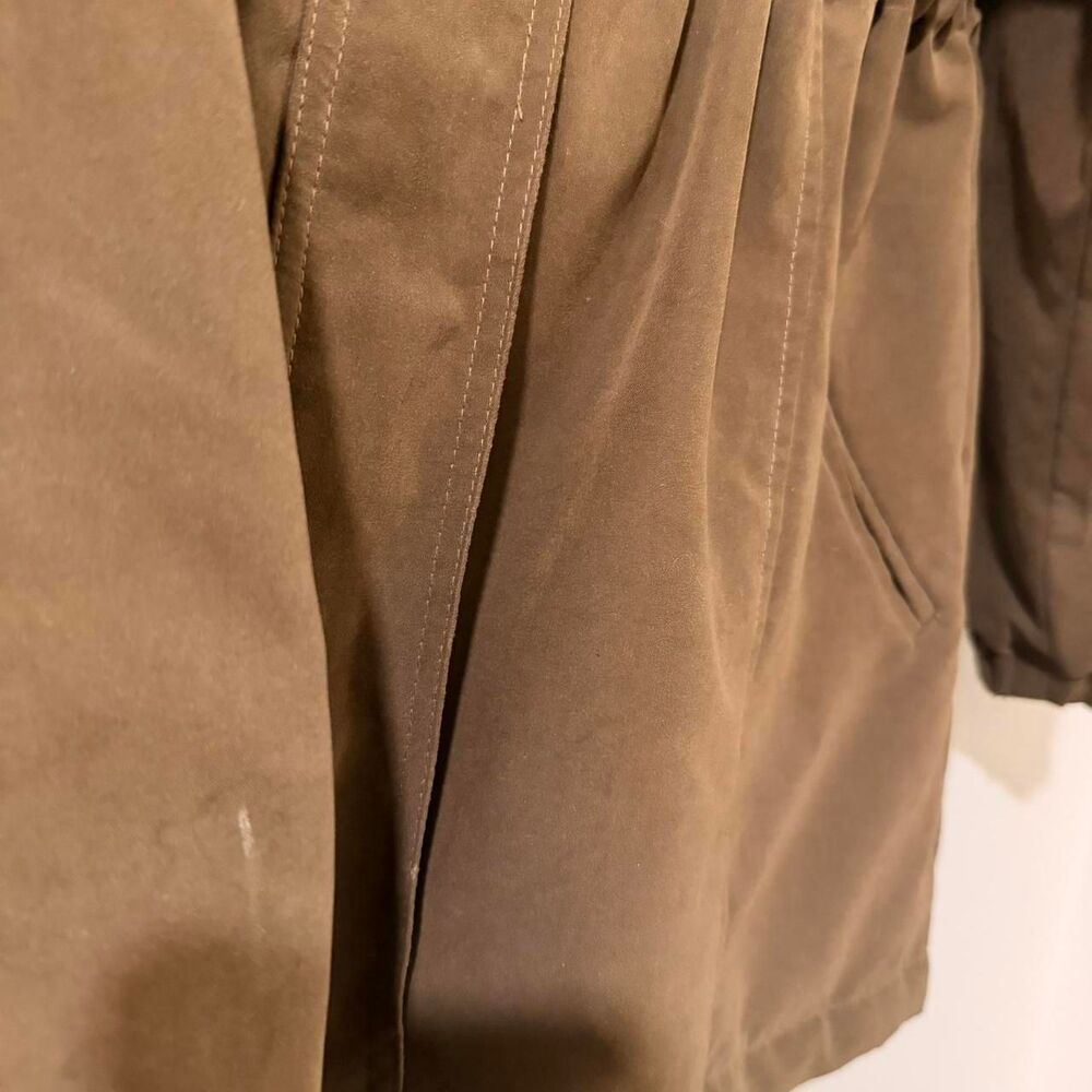 Vintage Damselle New York Brown Fur Hooded Removable Winter Button Up Zip Lined - Picture 7 of 7
